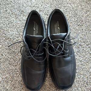 Deer Stags Williamsburg Men's Black Apron Toe Oxford Dress Shoes 12W